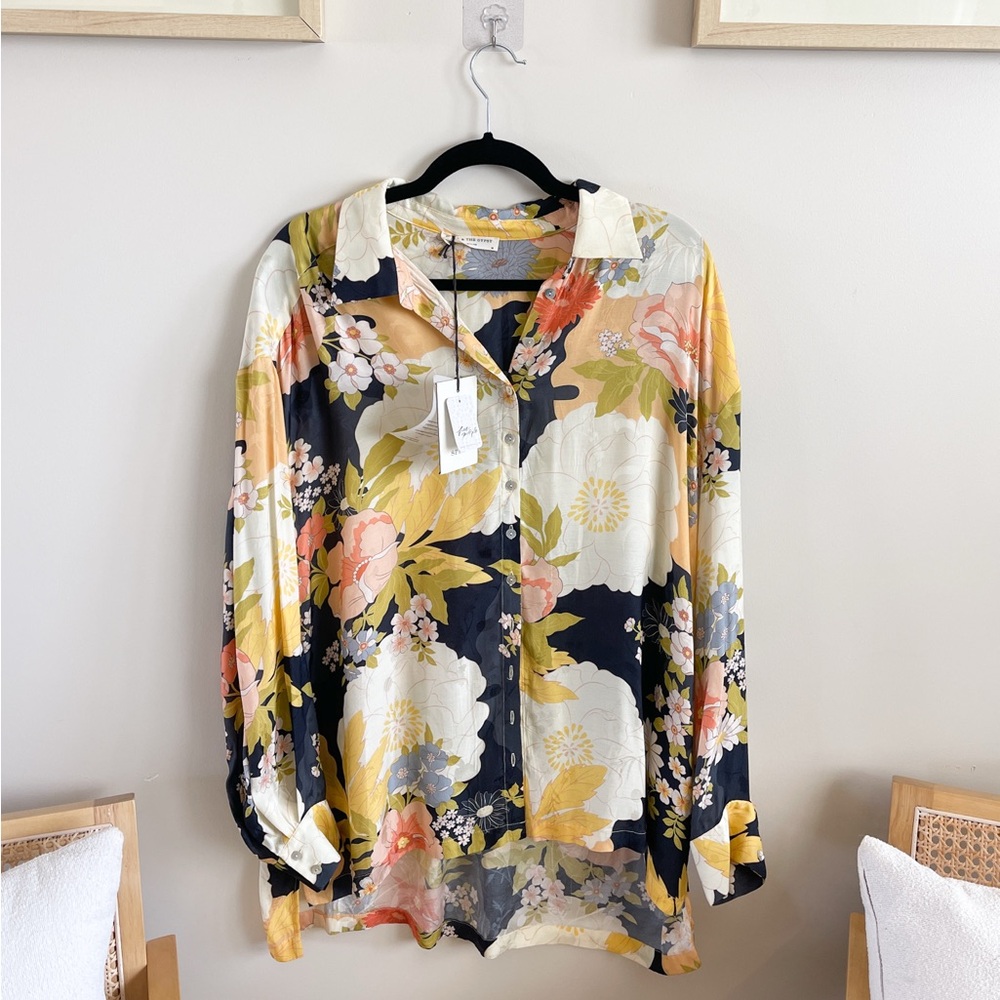 Spell Floral Button Down Blouse